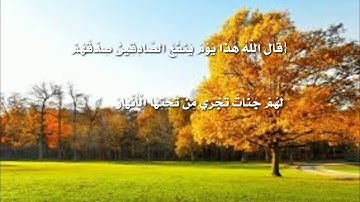 القارئ إبراهيم أبو محمد (قال الله هذا يوم ينفع الصادقين صدقهم)