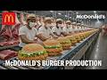 🍔 How McDonald’s Makes Millions of Burgers Daily | Full Factory Process | Factory Full Process 🔥