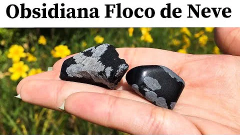 Como usar pedra obsidiana floco de Neve?