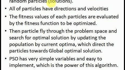 Particle swarm optimization (PSO) Algorithm