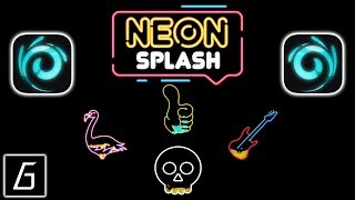 Neon Splash Gameplay - First Levels (1 - 40) + Bonus Levels - (iOS - Android) screenshot 2