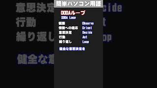 【IT/パソコン用語集】OODAループ (うーだるーぷ) #shorts