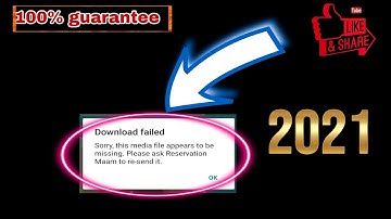 download failed sorry this media file appears to be Missing whatsapp problem solution#whatsapperror