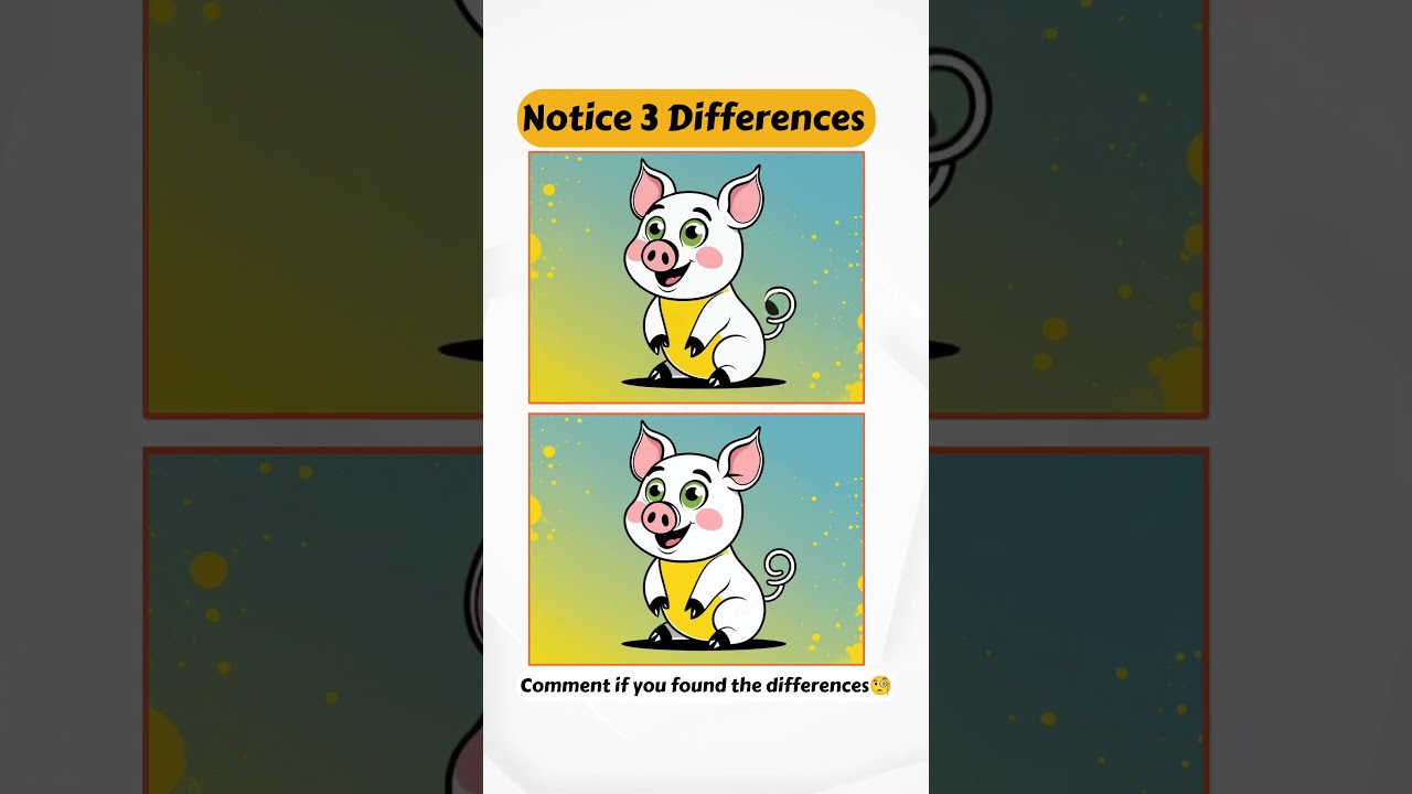 Only 1 People Can Find The 3 Differences Sharp Eyes 76 New Shorts Kids Puzzles Ytshorts