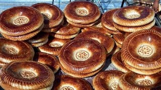 Özbek  Ekmeği (uzbek nonlari) Özbeklerin nasıl ekmek yaptığını merak ediyorsanız tıklayın