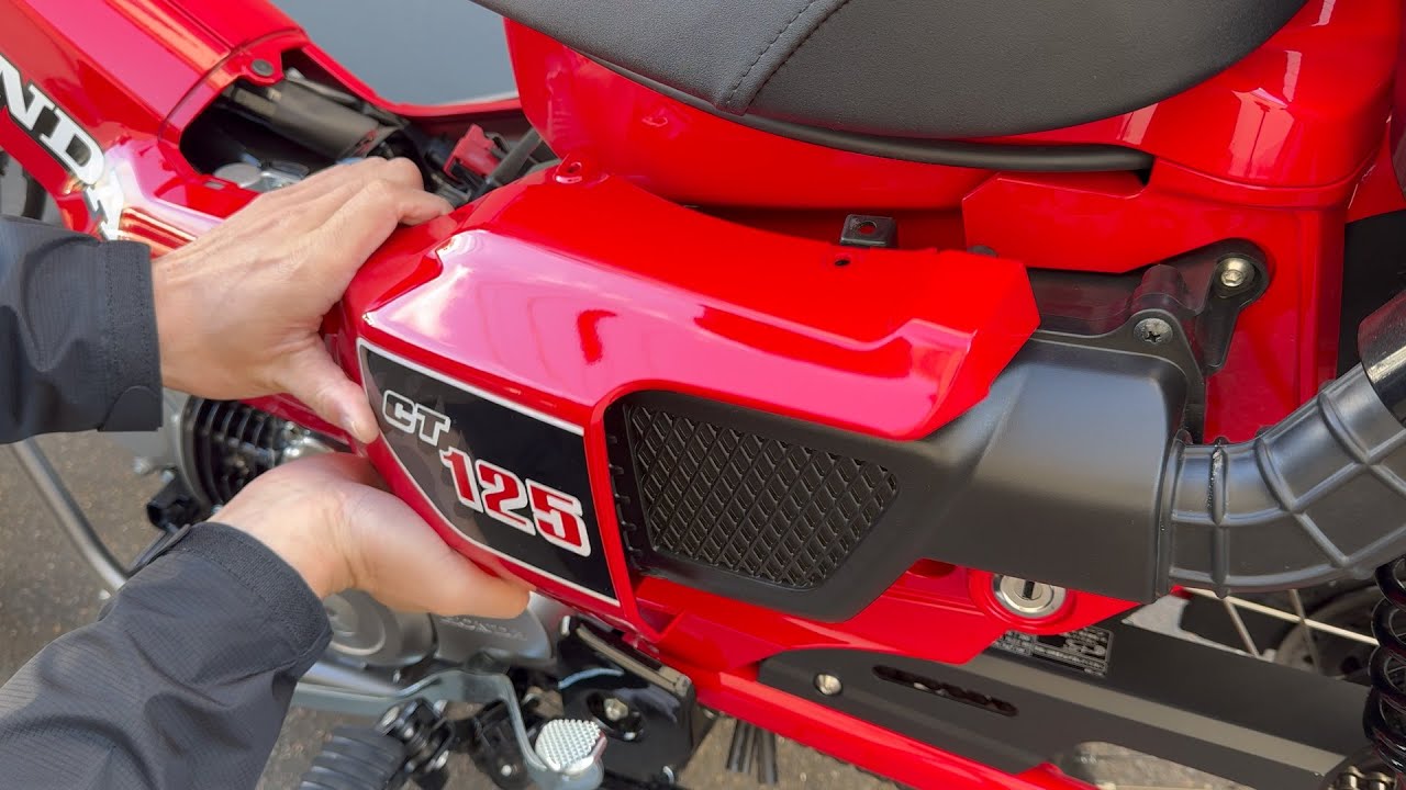 CT125-JA65 ハンターカブ] 外装 ボディー左のカバーの外し方 | materialism