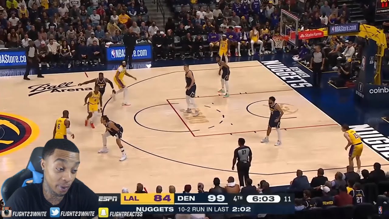 FlightReacts To LAKERS at NUGGETS | NBA FULL GAME HIGHLIGHTS | October ...
