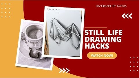 Still life Drawing | Drapery with charcoal