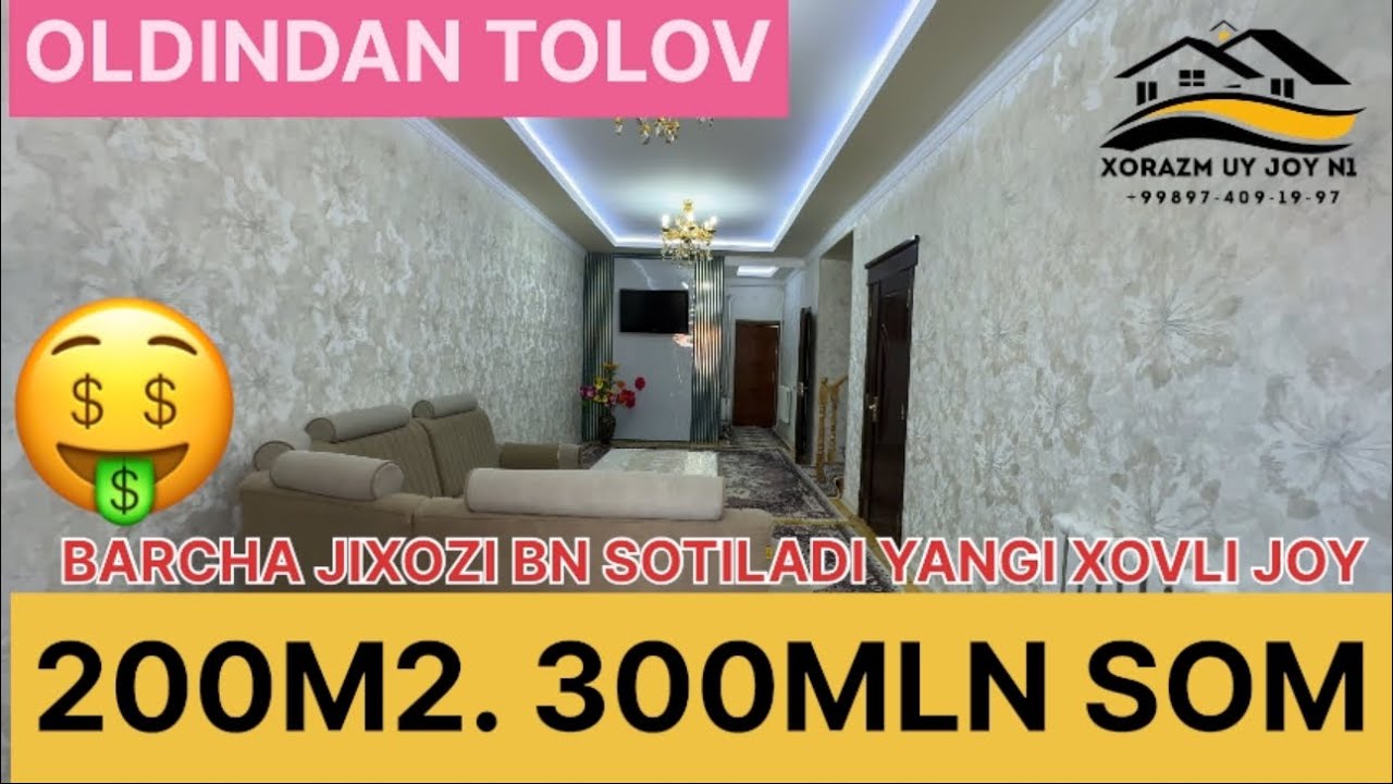 Urganch shaxar Uz Gaz Oil kuchada yangi xovli joy 2-qavatli 200m2
