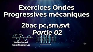 Exercices ondes mécaniques progressives 2bac pc,sm,svt