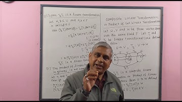 Composite Linear Transformation /Product of Linear Transformations(Hindi Version), by Dr.D.N.Garain
