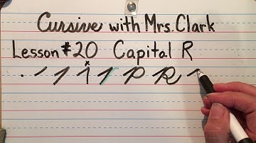 Cursive Lesson #20 Capital R