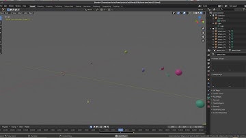 Particle simulation in blender python.