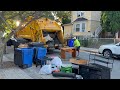 Garbage Truck VS College Trash Piles