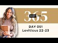 Day 051 leviticus 2223  daily one year bible study  audio bible reading with commentary