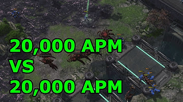 20,000 APM VS 20,000 APM! - BenBotBC vs Eris - Starcraft 2 AI