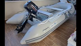 MERCURY 6hp ENGINE and 330cm SEA STORM INFLATABLE BOAT UNBOXING.