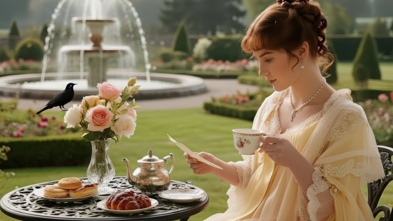 SHE WAS DRINKING TEA ALONE IN THE GARDEN WHEN THE DUKE’S NAME WAS ANNOUNCED UNEXPECTEDLY