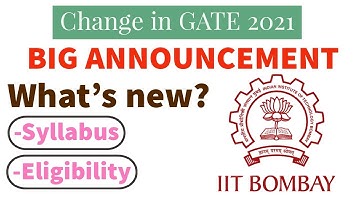 All about GATE exam || GATE 2021 || Major changes in  GATE this year || one platform