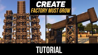 Create The Factory Must Grow Tutorial / guide 1.18.2  1.19.2 Oil and engines (Minecraft java)