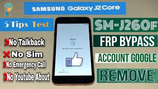 Samsung J2 Core Sm-J260 Frp Reset/Bypass Google Account Lock Without Pc 2020 by Tech Bd Akash Part 3
