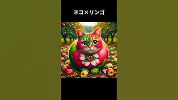 AIが描く猫とフルーツの融合5選。画像生成AI（stable diffusion、DALL E、ChatGPT）#ai #chatgpt #cat #art #stablediffusion