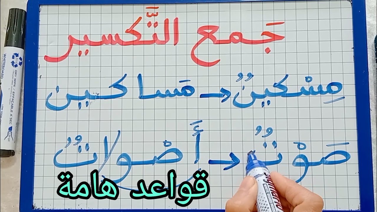 الدرس243:هيا بنا نتعرف على جمع التكسير/القواعد+الإعراب/ (الشرح غاية في البساطة للمبتدئين)