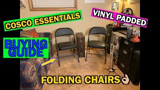Amazon COSCO Essentials Vinyl Padded Folding Chairs Buying Guide #founditonamazon #cosco #chair