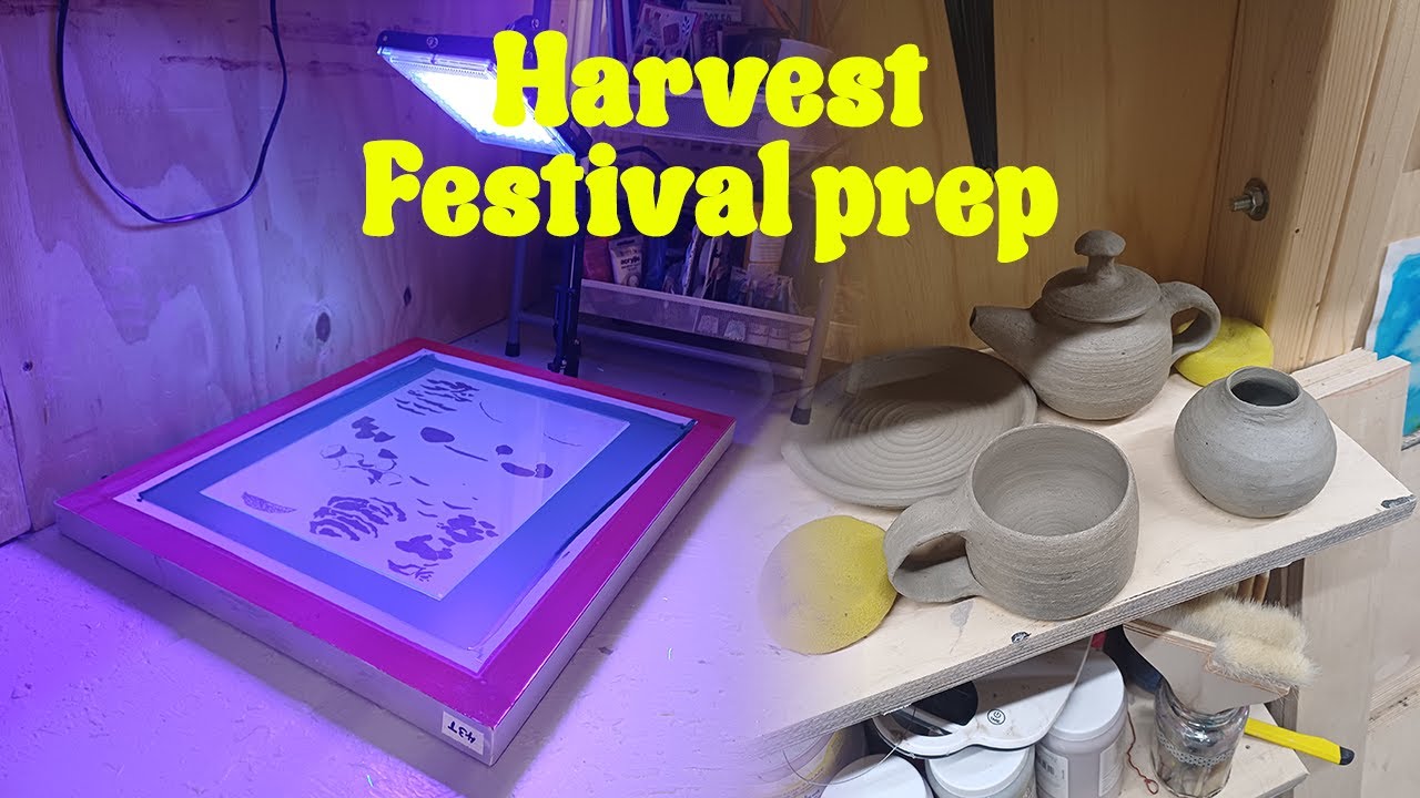 Harvest Festival Prep, Pots and Screens | Studio Vlog #7