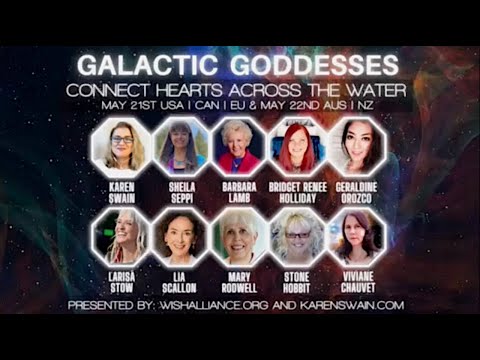 ?Galactic Goddesses Connect Hearts Across The Water