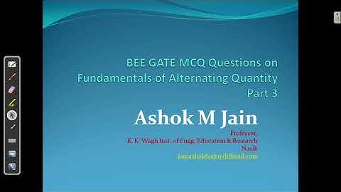 BEE | GATE Questions on Fundamentals of Alternating Quantity Part 3 | Unit 2 - 16