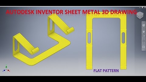 Autodesk Inventor Sheet metal Drawing tutorial #366 || Sheet Metal Part Drawing in Inventor Cad 3d