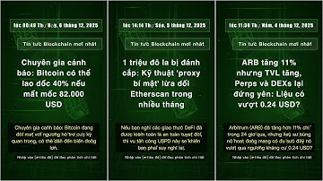 Tin tức Blockchain: lúc 14:22 Chủ Nhật, 7 tháng 12, 2025 #QixNewsCrypto