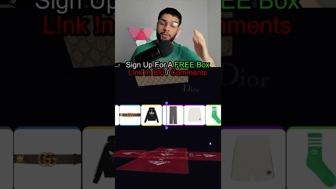 LUXURY $90 Adidas x Gucci Mystery Box!🥶