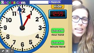 Celebrity Interactive Clock for Kids | Online Analog Clock Profile