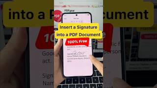 How to Insert a Signature into a PDF File for Free #PDFgear