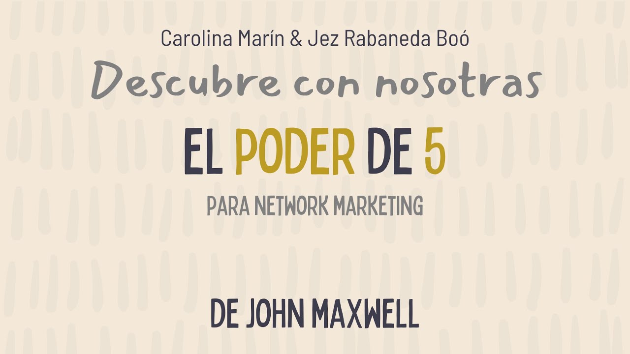 El poder de 5 para Network Marketing - YouTube