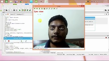 drowsiness detection system using opencv dlib windows Python