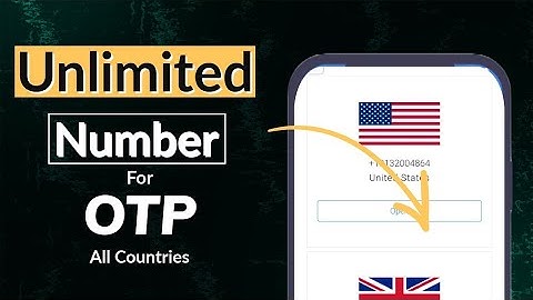 Temporary Number for OTP Verification