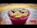 Muffins saludables de avena y guineo 🍌
