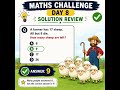 Maths Challenge Day 8 | Solution Review