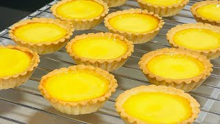 Công thức Bánh Tart Trứng vỏ siêu giòn nhân kem trứng thơm béo