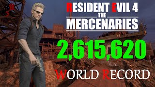 Resident Evil 4 Remake Mercenaries - 2,615,620 Wesker Island S++ | World Record Strategy