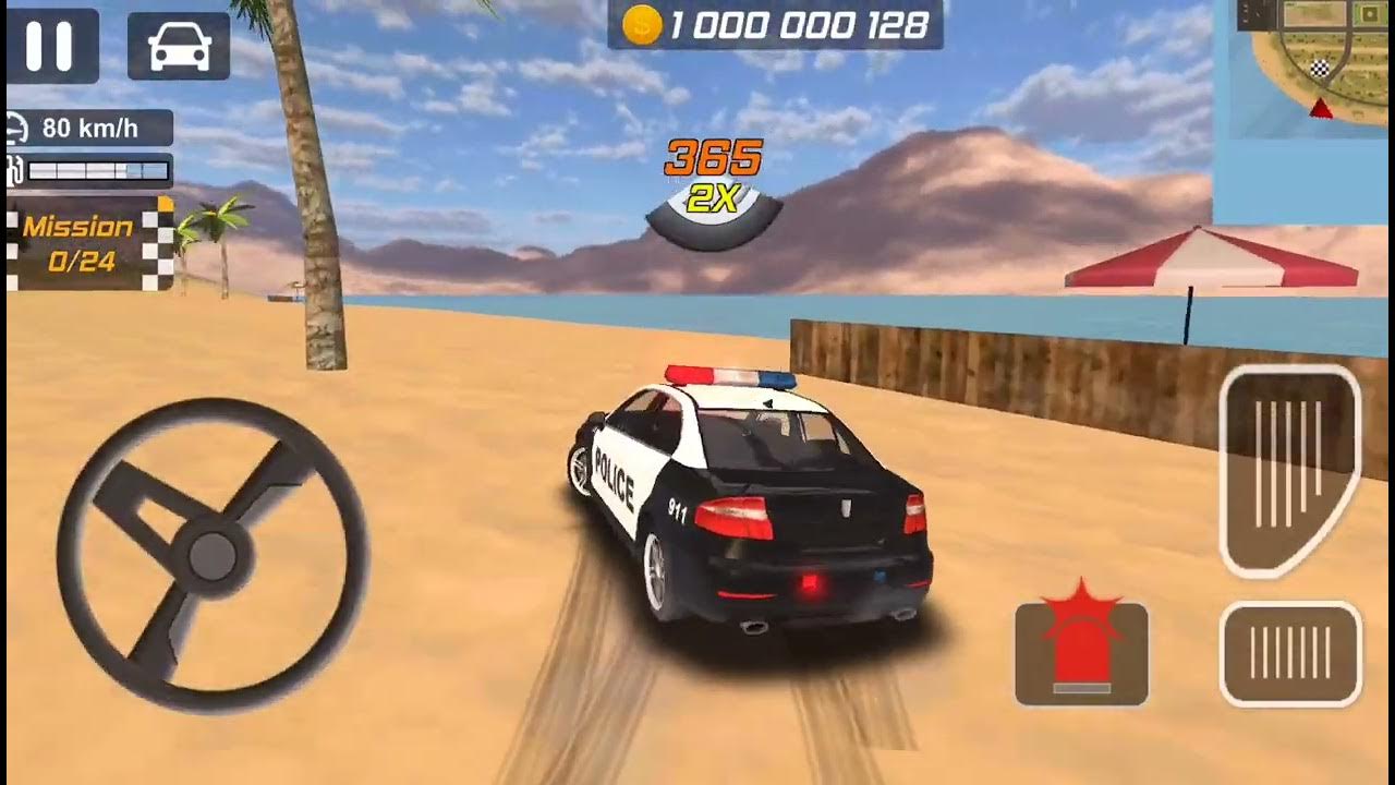 Police Drift Car Driving Simulator e#5 - 3D Police Patrol Car Crash