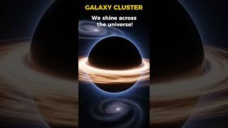 🌌 Galaxy Cluster vs Black Hole 🕳️