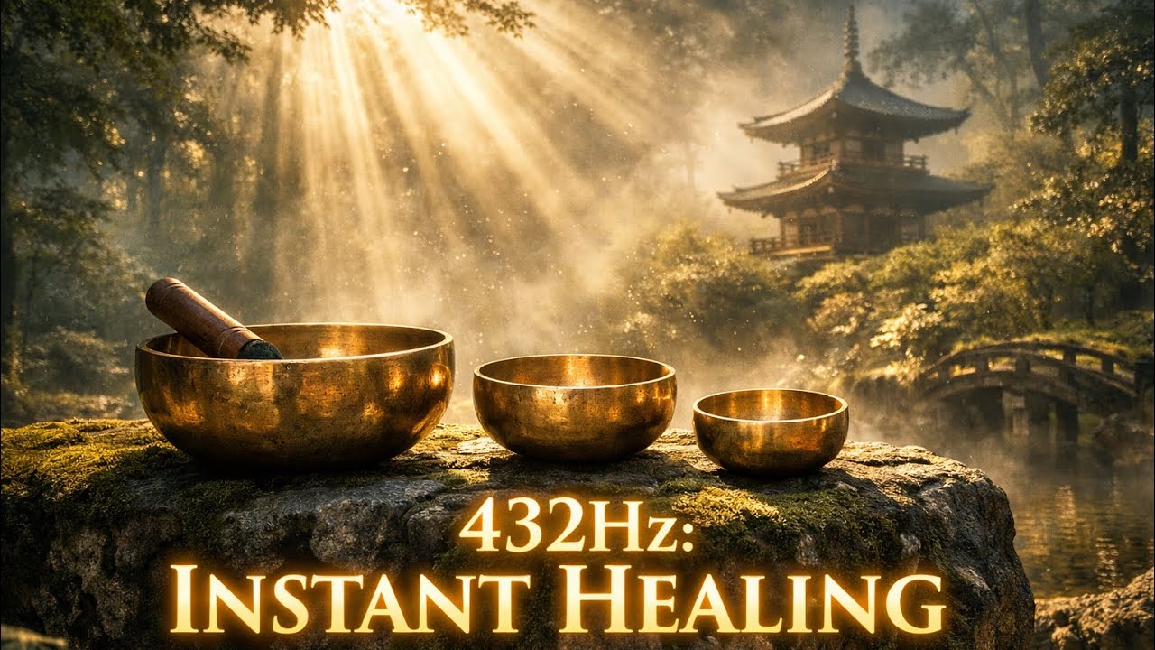 Instant Mind Reset 🌿 432Hz Healing Frequency, Bamboo Flute & Water Sounds