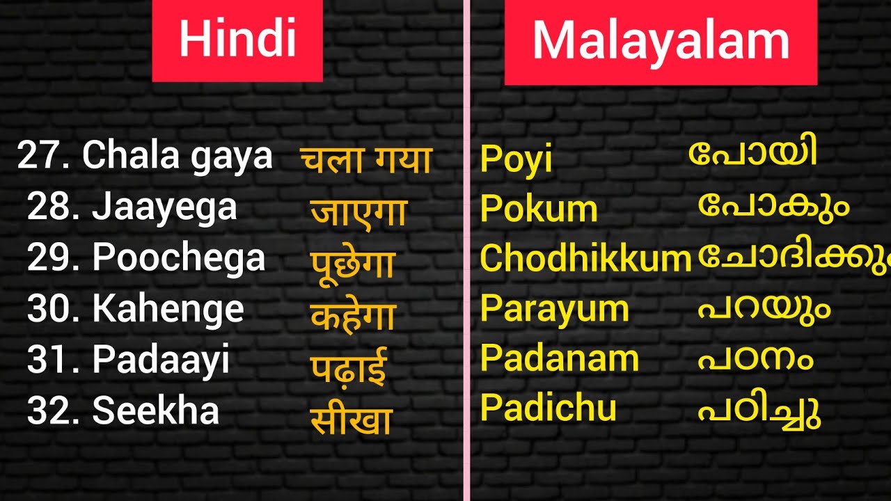 hindi-important-words-in-malayalam-100-usefull-words-in-hindi-and
