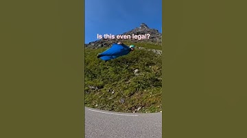 The craziest wingsuit basejump ever | The Skydiving Channel #shorts #wingsuit #basejumping