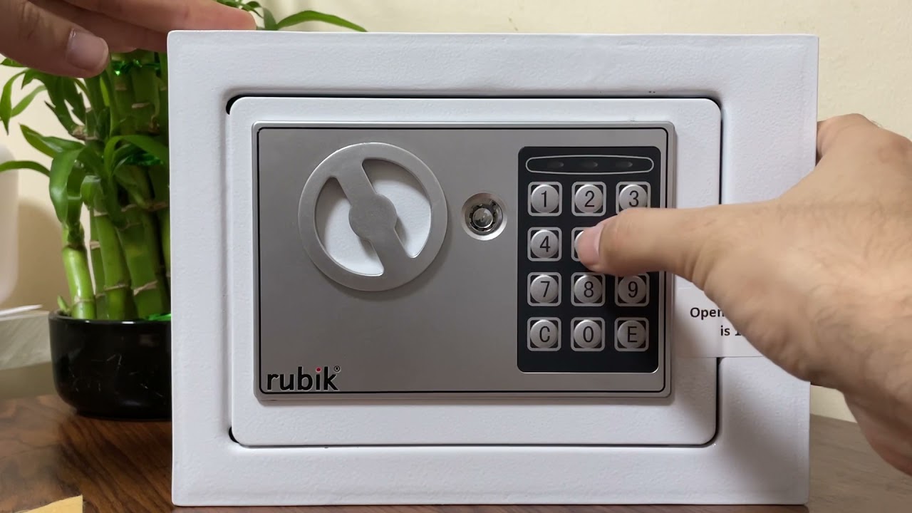 Buy Rubik Mini Safe Box with Key Lock For Home Office Hotel