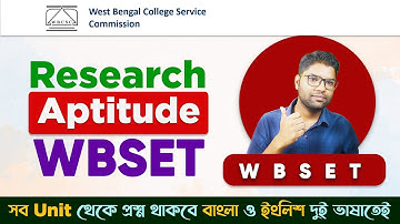 WBSET l Research Aptitude Unit  Class No.4 | WBSET/UGC NET-JRF  @BSG NET SET Classes​